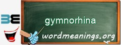 WordMeaning blackboard for gymnorhina